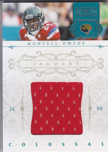 2012 Nt Colossal Pro Bowl Jersey Montell Owens 25/99 Jaguars