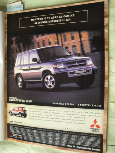 Publicidad Mitsubishi Montero Io Año 2000