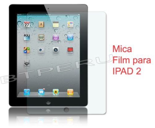 Mica Protector Pantalla Lamina iPad 2 Apple Por Estatica