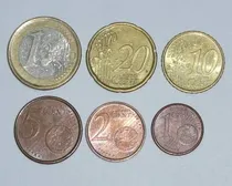 Comprar Lote 5 Monedas Euros España 10 20 Centavos Cervantes Iglesia