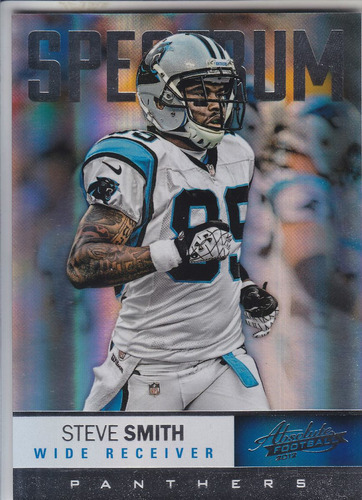 2012 Absolute Spectrum Silver Steve Smith 43/50 Wr Panthers
