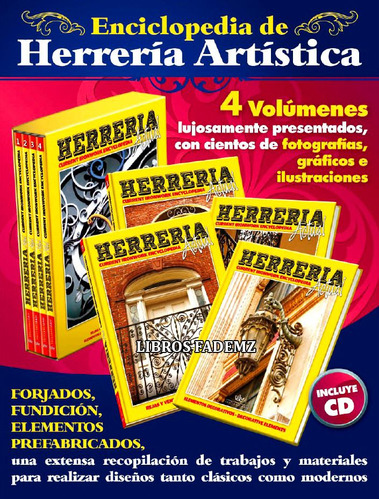 Libros Enciclopedia Herrería Actual 4 Tomos + 1 Cd