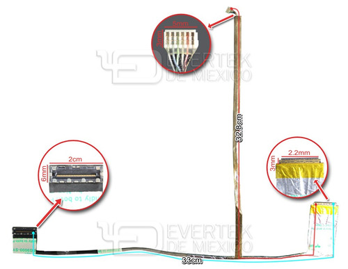 Cable Flex Nuevo Para Lcd Compaq 435 Presario Cq43 Series