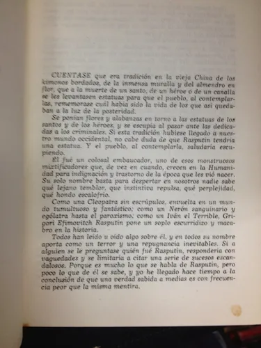 Rasputín - Luis De Castresana - Rusia - Biografía - 1955 (Usado)