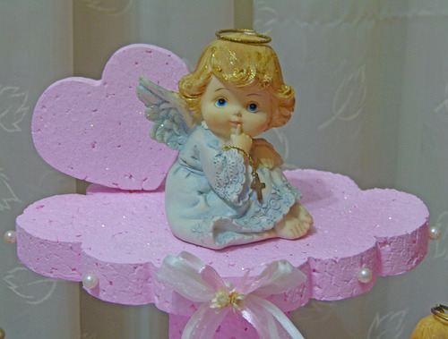 Angel Souvenir Nena 7,5cm Baby Shower Bautismo Comunion X1un