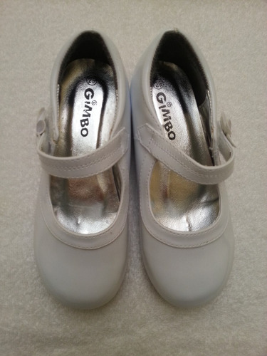 Zapato Blanco Patente Gimbo Niña Talla 29