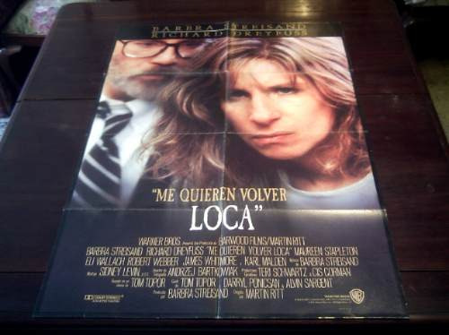 Poster Original Nuts Me Quieren Volver Loca Barbra Streisand (Usado)