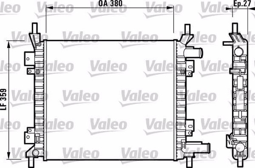 Radiador Ford Ka 1.6 Valeo 732625r