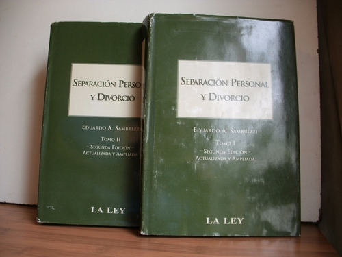 Separación Personal Y Divorcio - Eduardo A. Sambrizzi