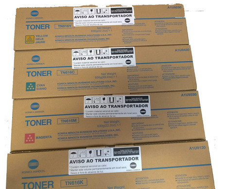 Kit Toner Original Tn616 P/ Bizhub C6000 / C7000 / C7000p #