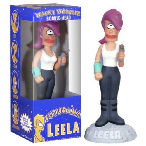 Muñeco Leela Futurama Funko Wacky Wobbler Retro Rdf1