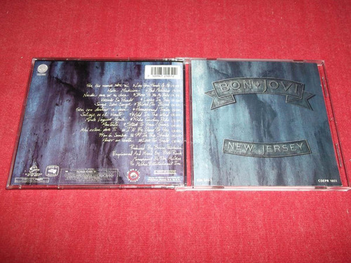 Bon Jovi - New Jersey Cd Nac Ed 1990 Mdisk