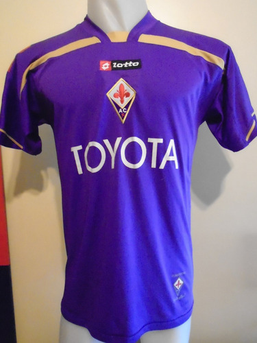 Camiseta Fiorentina Italia 2009 2010 Vargas #6 Perú Colón M