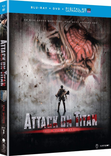 Attack On Titan Part 1 Pelicula Importada Blu-ray + Dvd + Uv