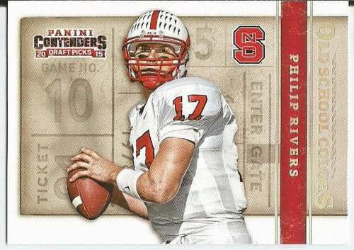 2015 Contenders Draft Picks Old School Colors Philip Rivers