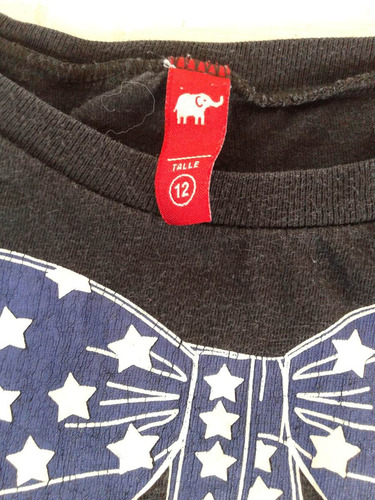 Remera Manga Larga Talle 12 Con Moño