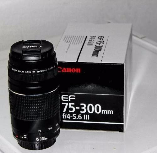 Lente Canon Ef 75-300mm F/4-5.6 Ill Teleobjetiva Com Zoom