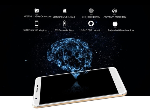 Smartphone Oukitel U15 Pro Octcore 3gbram+32rom Imposto Pago Areia