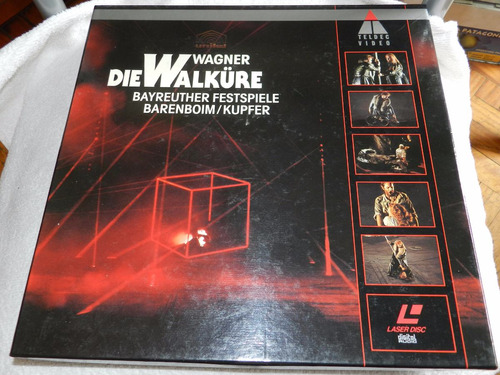 Laser Disc - Die Walkure - Wagner - Barenboim - 3 Discos