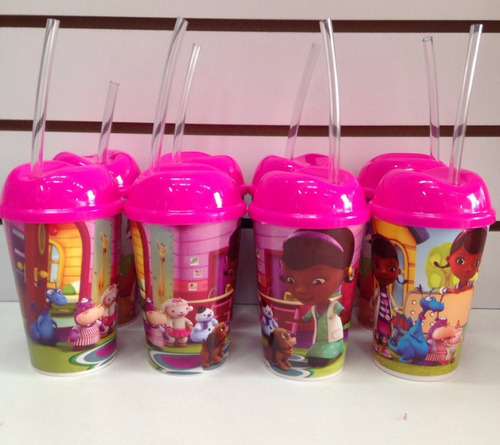 Vaso Pitillo Doctora Juguetes Sorpresas Fiesta Piñatas Niñas