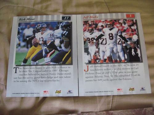 1997 Donruss Studio 4 Tarjetas 8 X10 Pulgadas Con Sus Sobres (Usado)