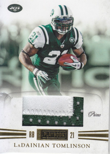 2012 Playbook 2color Patch Ladainian Tomlinson 18/49 Rb Jets