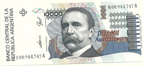 Billete 10000 Australes Bottero 2882 Reposicion Sin Circular