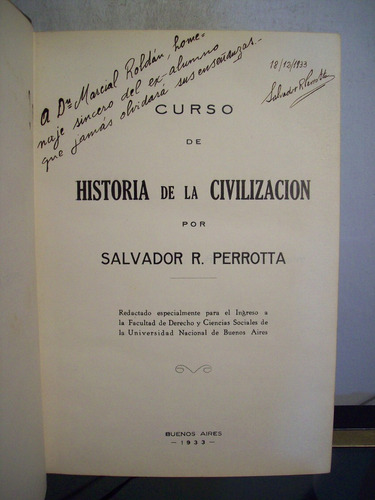 Adp Curso De Historia De La Civilizacion Perrotta / Firmado