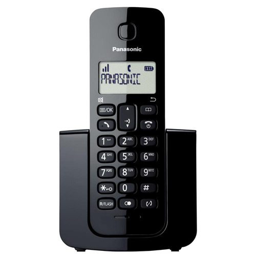 Telefone Fixo Sem Fio Panasonic Dect 6.0 Kx Tgb110lbb Preto