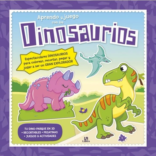 Libro Interactivo Dinosaurios Recortables Juegos Actividades