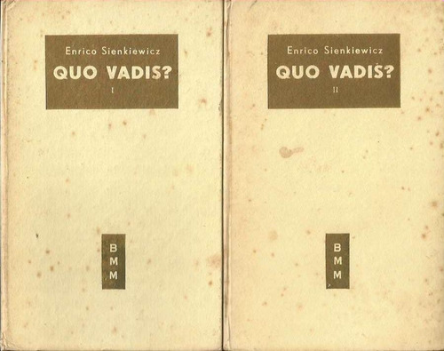 Livro:quo Vadis? - Vol I E Ii Enrico Sienkiewicz