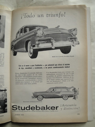 Mecanica Popular Cadillac Año 1956 Studebaker Motor Borda