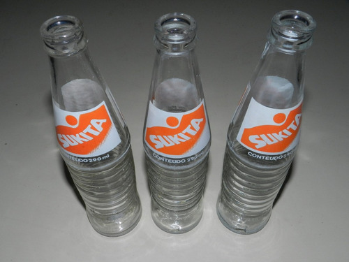 Decoração Coleção Garrafa Antiga Sukita Laranja De 1992