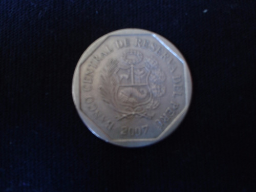 Moneda Peru 50 Centimos 2007 Niquel Ca05