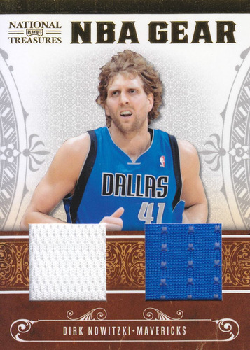 2010-11 Nt Nba Gear 2x Jersey Dirk Nowitzki 7/99 Mavericks