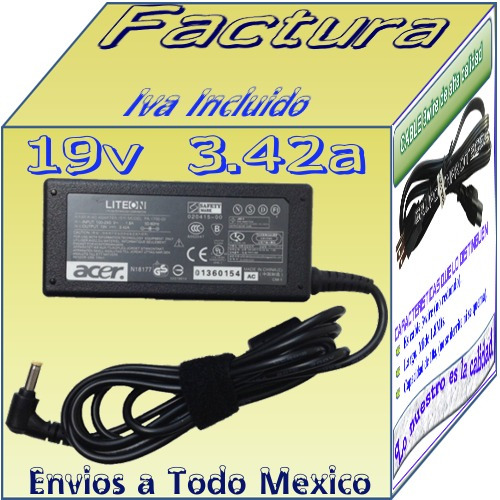 Cargador Original Acer Aspire 5250 5250-0619 19v 3.42a Lqe
