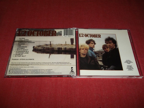 U2 - October Cd Usa Ed 1987 Mdisk