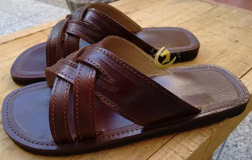 Chinelo de hotsell couro mercado livre