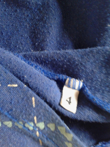 Remera Remeron Azul De Algodon Talle L