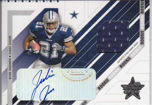 2004 Rs Rookie Jersey Autografo Julius Jones 21/50 Cowboys