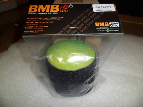 Imagen 2 de 3 de Filtro Aire Bmb Am.1319 Competicion Lavable Suzuki Ax 100
