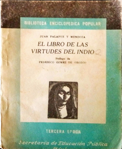 Chambajlum Juan De Palafox Y Mendoza Libro Virtudes Indio
