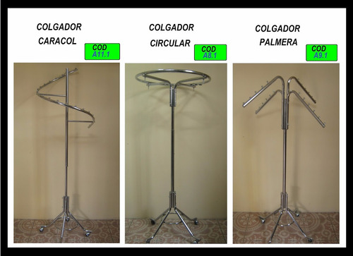 Imagen 4 de 10 de Perchero ,exhibidor Colgador Tubular Metalico