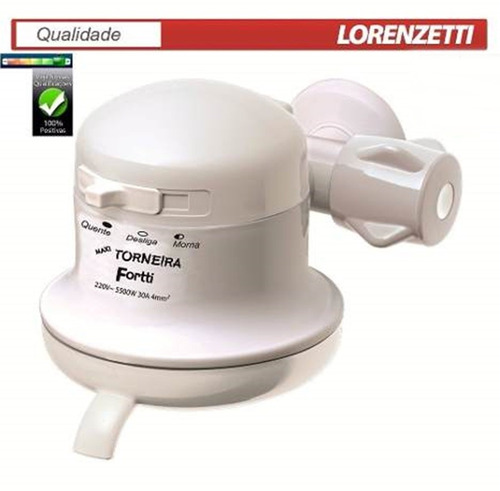 Torneira Elétrica Maxi Lorenzetti Fortti 5500 Watts 220 V