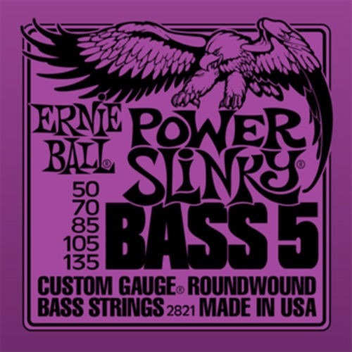 Ernie Ball 2821 Para Bajo 5 Cuerdas 50 / 135 Power Slinky