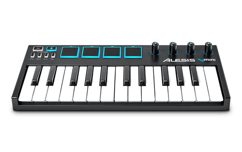 Teclado Controlador Midi Alesis Mini V Usb -blakhelmet Nsp