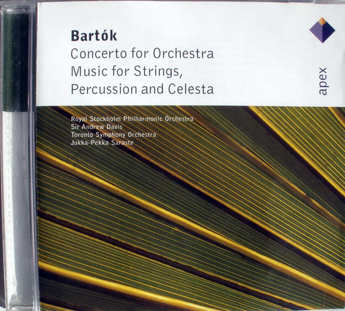 Bela Bartok - Concerto For Orchestra - Apex Cd Nacional