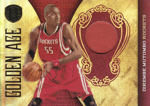 2010-11 Gs Golden Age Jersey Dikembe Mutombo 68/299 Rockets