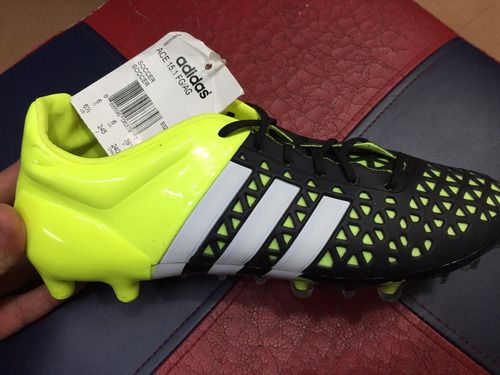 Taco adidas Ace X 15.1 Fg-ag Negro Verde Profecional Nuevo | Envío