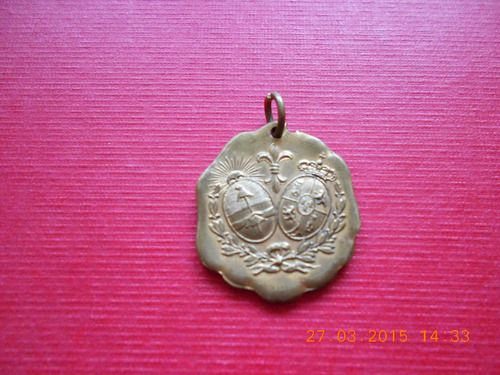 Antigua Medalla Colectividad Española Rio Cuarto Año 1905